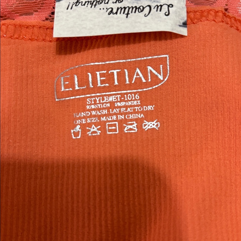 Bralette. One size. Coral color. NWT. - Picture 9 of 9